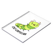 Caterpillar grappige bug woordspeling notitieboek (Linkerzijde)