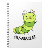 Caterpillar grappige bug woordspeling notitieboek (Voorkant)