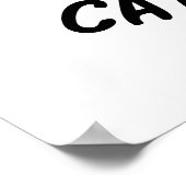 Caterpillar grappige bug woordspeling poster (Hoek)