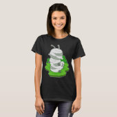 Caterpillar Halloween Mummy T-shirt (Voorkant volledig)