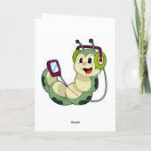 Caterpillar Hoofdtelefoon Muziek Kaart (Achterkant)