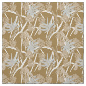 Caterpillar maximalist rustic tropical - brown stof (Swatch)