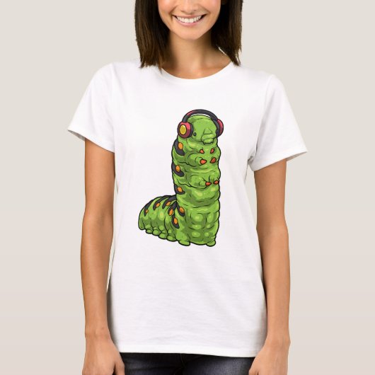 Caterpillar Musician Headphone Music T-shirt (Voorkant)
