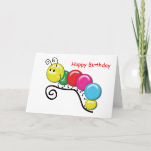 Caterpillar op een takje kaart