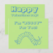 Caterpillar School Kids Valentines Feestdagenkaart (Voorkant / Achterkant)