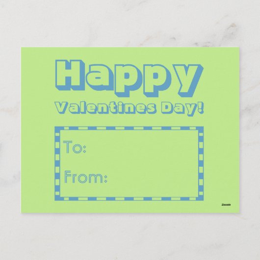 Caterpillar School Kids Valentines Feestdagenkaart (Achterkant)