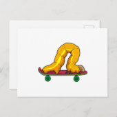 Caterpillar Skater Skateboard Briefkaart (Voorkant / Achterkant)