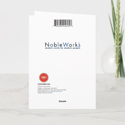 Caterpillar Trick Halloween Kaart (Achterkant)