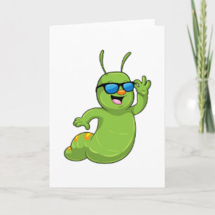 Caterpillar with Sunglasses Kaart