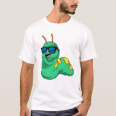 Caterpillar with Sunglasses T-shirt (Voorkant)