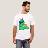 Caterpillar with Sunglasses T-shirt (Voorkant volledig)