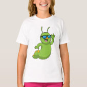 Caterpillar with Sunglasses T-shirt (Voorkant)