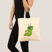 Caterpillar with Sunglasses Tote Bag (Voorkant (product))