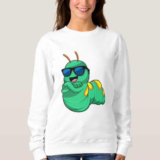 Caterpillar with Sunglasses Trui (Voorkant)