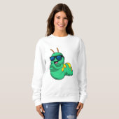 Caterpillar with Sunglasses Trui (Voorkant volledig)