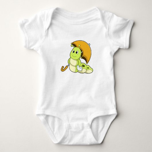 Caterpillar with Umbrella Romper (Voorkant)