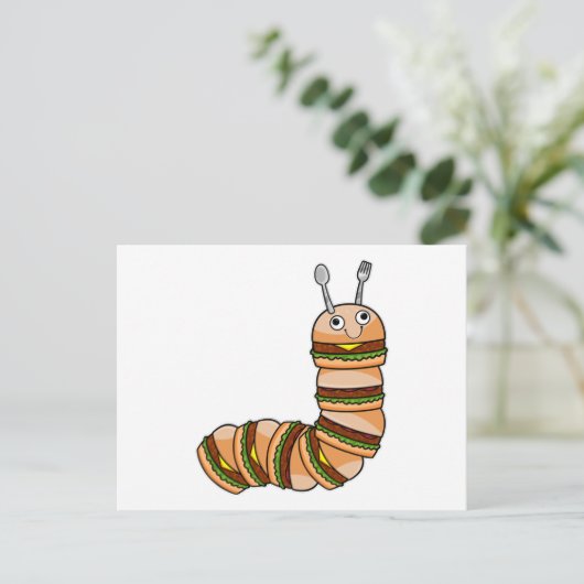 Caterstyle as Cheeseburger with Beef & Salad Briefkaart (Staand voorkant)