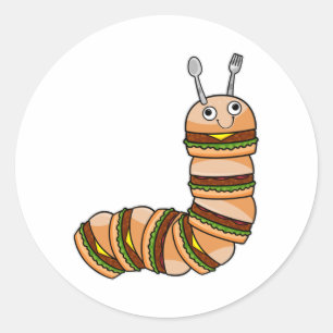Caterstyle as Cheeseburger with Beef & Salad Ronde Sticker