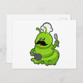 Caterstyle as Cook with Mustache Briefkaart (Voorkant / Achterkant)