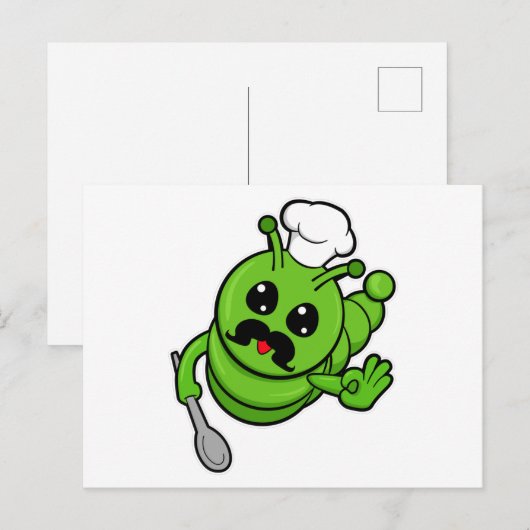 Caterstyle as Cook with Spoon Briefkaart (Voorkant / Achterkant)