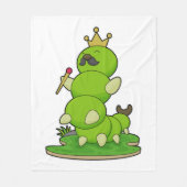 Caterstyle as King met Crown Fleece Deken (Voorkant)