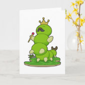 Caterstyle as King met Crown Kaart (Gele Bloem)