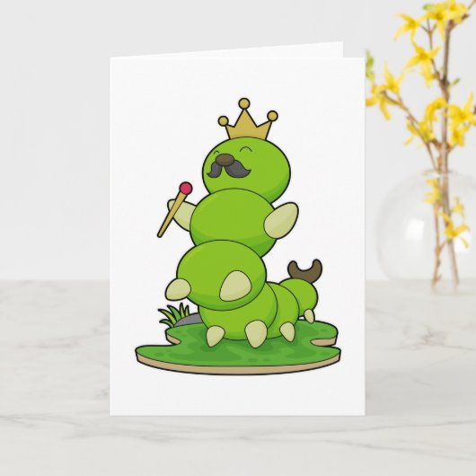 Caterstyle as King met Crown Kaart (Gele Bloem)