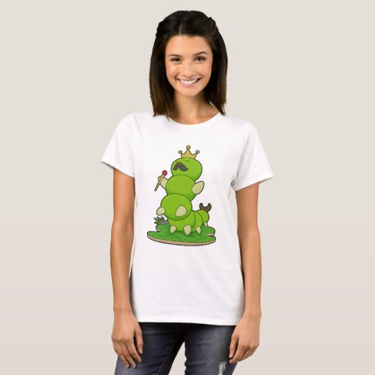 Caterstyle as King met Crown T-shirt (Voorkant volledig)
