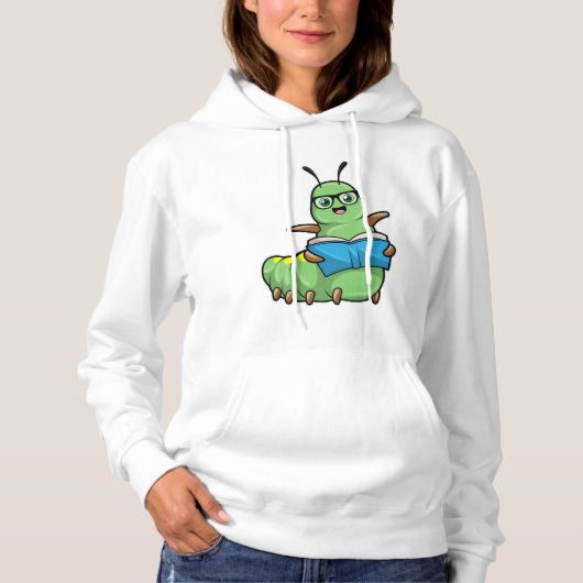 Caterstyle as Nerd with Book & Glasses Hoodie (Voorkant)