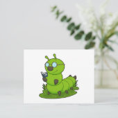 Caterstyle as Nerd with Glasses & Book Briefkaart (Staand voorkant)