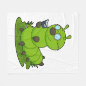 Caterstyle as Nerd with Glasses & Book Fleece Deken (Voorkant (Horizontaal))