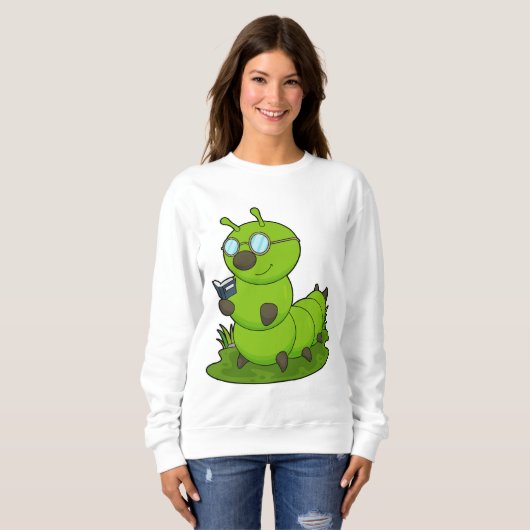 Caterstyle as Nerd with Glasses & Book Trui (Voorkant volledig)