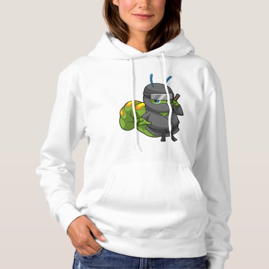 Caterstyle as Ninja with Sword Hoodie (Voorkant)