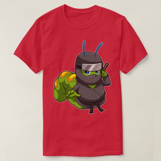 Caterstyle as Ninja with Sword T-shirt (Design voorkant)