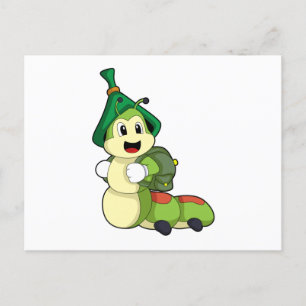 Caterstyle as Student with Backpack Briefkaart