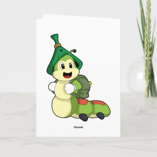 Caterstyle as Student with Backpack Kaart (Achterkant)