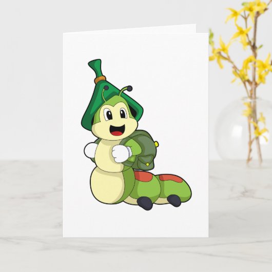 Caterstyle as Student with Backpack Kaart (Gele Bloem)