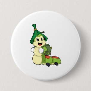 Caterstyle as Student with Backpack Ronde Button 7,6 Cm