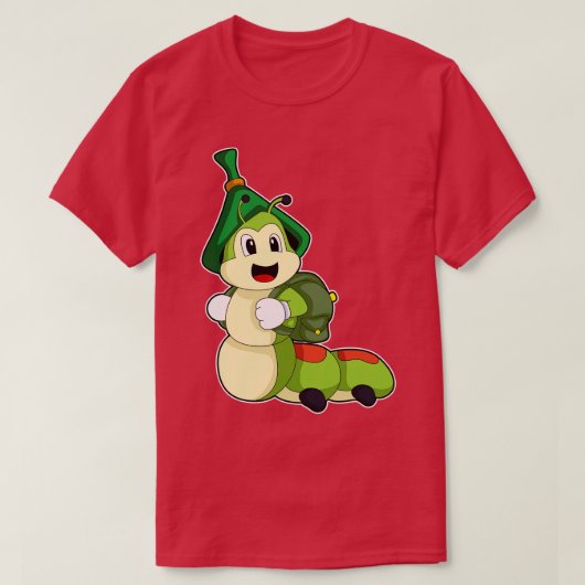 Caterstyle as Student with Backpack T-shirt (Design voorkant)