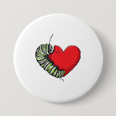 Caterstyle Love Heart Ronde Button 7,6 Cm (Voorkant)