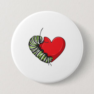 Caterstyle Love Heart Ronde Button 7,6 Cm