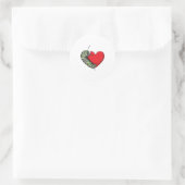 Caterstyle Love Heart Ronde Sticker (Tas)