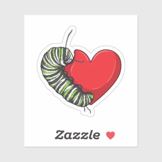 Caterstyle Love Heart Sticker (Vel)
