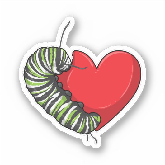 Caterstyle Love Heart Sticker (Voorkant)