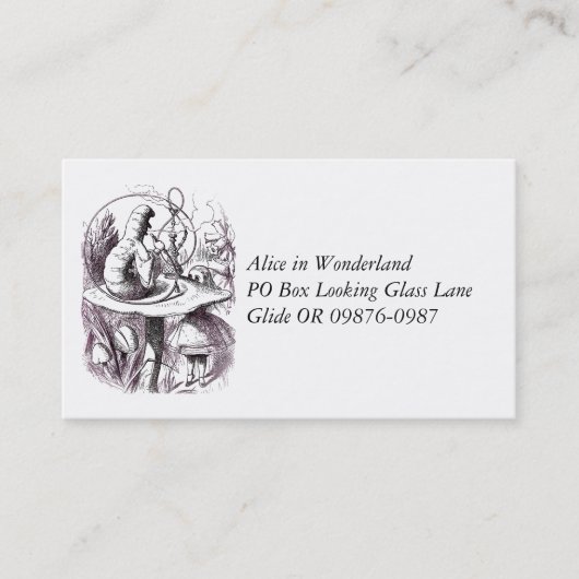 Caterstyle Smoking Hookah en Alice Visitekaartje (Voorkant)