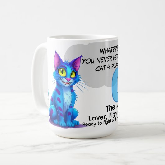 CatErwaul | Cat 4 Play C. Posse Mug Koffiemok (Voorkant links)