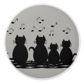 caterwauleren keramische knop (Voorkant)