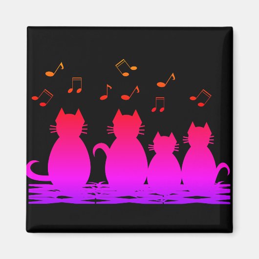 caterwauleren magneet (Voorkant)