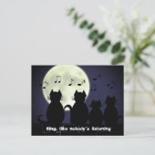 caterwauleren met maanlicht briefkaart (Staand voorkant)