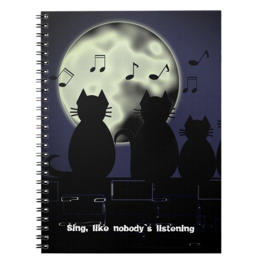 caterwauleren met maanlicht notitieboek (Voorkant)